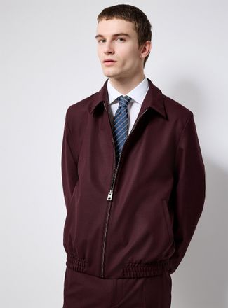 HUGO BOSS Mens Burgundy Superflex jacket Slim fit
