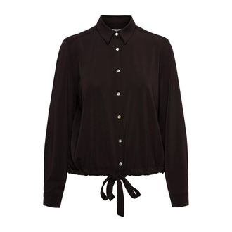 &Co Woman Lotus Blouse - Dames - Blouses & Shirts - Bruin - Maat: L Poliester