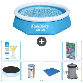 Bestway Piscina Bestway Fast Set Redonda - 244x61 Cm - 7-piezas S167
