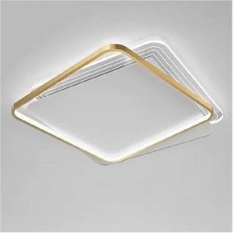Trade Shop Trade Shop - Copy Of Plafoniera Led 30 W Quadrata Oro Moderno Lampadario Soffitto Luce Naturale 71033
