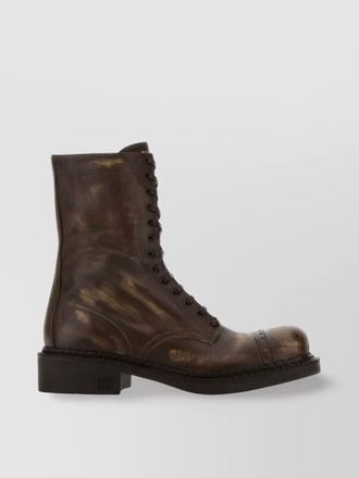 Miu Miu leather ankle boots
