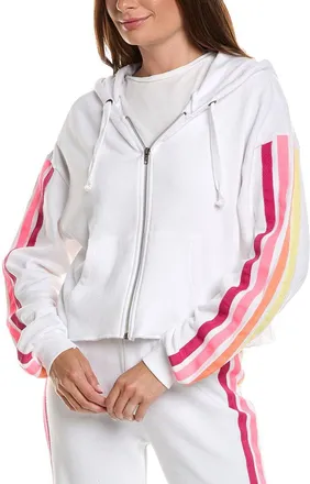 Vintage Havana Stripe Twill Tape Fleece Jacket