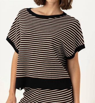 Sundays Jensen Stripe Sweater In Umber