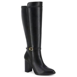 Andrea Womens Tall Riding Boots In Black