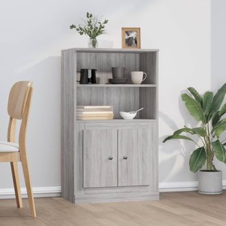 Berkfield Home Highboard Grey Sonoma 60x35.5x103.5 cm Engineered Wood