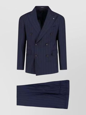 Tagliatore double breasted pinstripe suit notch lapel