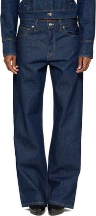 EB Denim Mid Rise Baggy Wide Leg Jeans in Havana Night at Nordstrom, Size 24