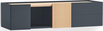 Teulat Design Lowboard/Wandkonsole otto Anthrazit/Eiche - 110 x 35 cm