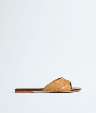 Bottega Veneta Livia Flat Mule - Beige - Women - 10