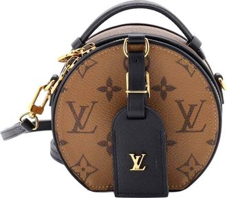 Louis Vuitton Brown Reverse Monogram Canvas Mini Boite Chapeau (Authentic Pre- Loved)