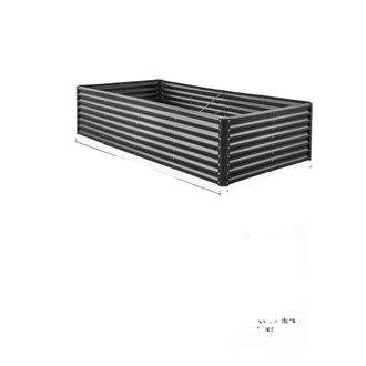 OEM Huerto Elevado, Construcci&oacute;n De Acero Resistente, Amplia Zona De Plantaci&oacute;n, Gris Oscuro