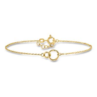 RS Pure by Ross-Simons Italian 10kt Yellow Gold Interlocking Circle Bracelet