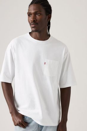 Levi's Half-Sleeve Pocket Tee - Uomo - 2XL - Bianco / Bright White