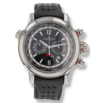 Jaeger-LeCoultre Pre-owned Jaeger LeCoultre Master Compressor Extreme World Chronograph World Time GMT Automatic Black Dial Mens Watch Q1768470