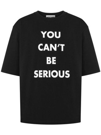 Moschino T-shirt met print - Zwart