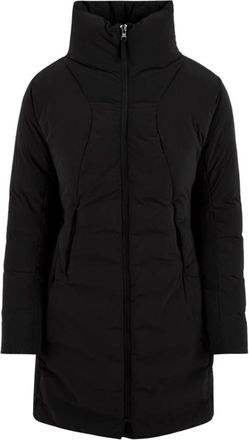 Aspesi Elegante Zwarte Jas Model I7N - Dames - Winterjassen - Zwart - M - Wol - Jassen