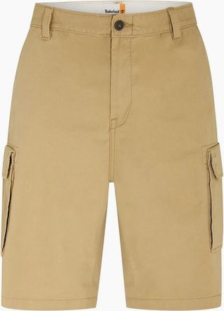 Timberland Mens Solid Patterned Regular Fit Cargo Shorts - Tan - Size: 30/32