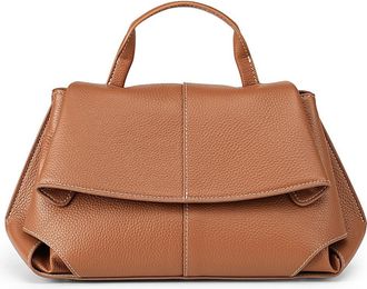 Generic Genuine Leather Womens Shoulder Bag Top Layer Cowhide Crossbody Handbag Large (Golden Brown)