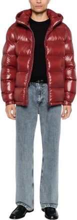 Herno Piumino Giacca - Heren - Winterjassen - Rood - XL - Nylon - Jassen