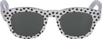 Saint Laurent Pre-owned Accessories, female, Gray, Size: ONE SIZE Pre-owned Fabric sunglasses