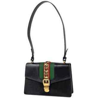 Gucci Pre-owned Shoulder Bags, female, Black, Size: ONE SIZE Pre-owned Sherry Line Shoulder Bag
