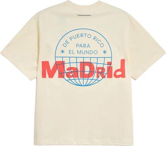 adidas x Bad Bunny DtMF Tour Merch Madrid T-Shirt Beige KW8069