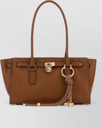 Michael Kors hamilton leather shoulder shopping bag