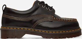 Dr. Martens Lowell Leather Moc Toe Shoes Black