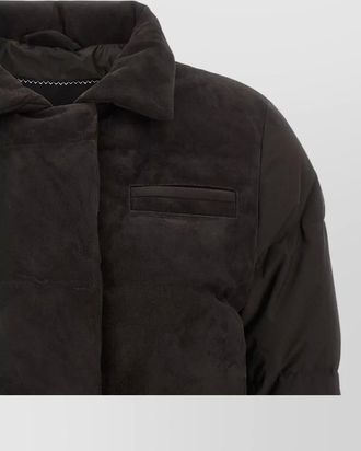 Kiton down drawstring parka coat