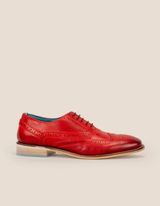 Oswin Hyde Mens Winston Cherry - Red - Size: 10