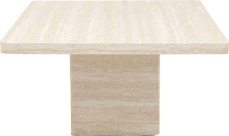 Kare Design Mesa de centro 80 x 80 cm de madera beige