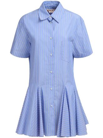 Marni Short Striped Shirt Dress