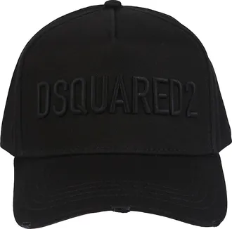 Dsquared2 Technicolor Monochromatic Black Baseball Cap