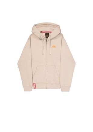 Alpha Industries Hoodie ALPHA INDUSTRIES Basic Zip Hoodie SL, Herren, Gr. 3XL, beige (organic beige), Obermaterial: 80% Baumwolle, 20% Polyester, regular fit, Sweatshi