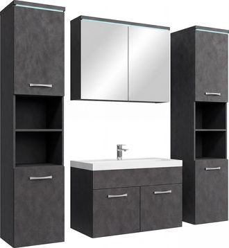Badplaats Badplaats Mueble De Ba&ntilde;o Paso Xl 80 X 40 Cm - Gris Oscuro - Mueb