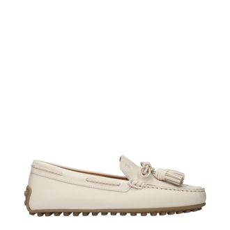 Tod's Tods Mujers Mocasines Blanco/Piel Chalk