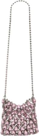 Self Portrait Crystal Mini Crossbody - Dames - Schoudertassen - Roze - ONE Size - Tassen