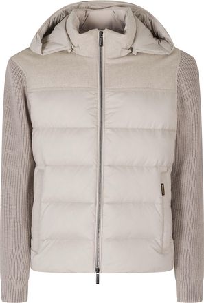 Moorer Sand Allori Lsm Wool-Blend Down Jacket