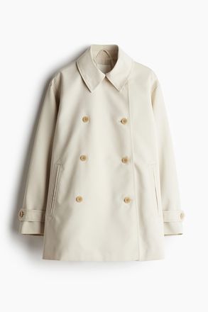 H&M Kurzer Trenchcoat - Hellbeige