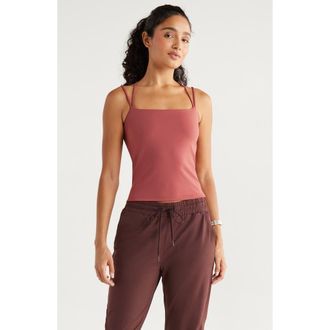 Zella So Soft Strappy Camisole in Red Jelly at Nordstrom Rack, Size Large
