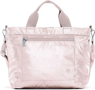 LeSportsac Small Convertible Zip Top Tote Bag in Rose Gold Shine at Nordstrom Rack