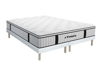 Vente-Unique Set Rete + Materasso molle insacchettate topper integrato 180 x 200cm - AMERICAN DREAM di YSM&Eacute;E