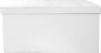 OEM Puf Intesi Velse, Ecopiel, Blanco, Plegable