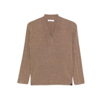 Max Mara Ribbed V-neck Jumper