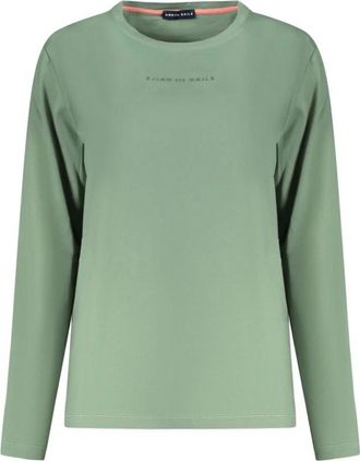 North Sails T-shirt met lange mouwen - Dames - Ronde hals truien - Groen - XS - Katoen - Truien & Vesten