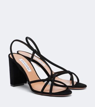 Aquazzura Horizon suede sandals