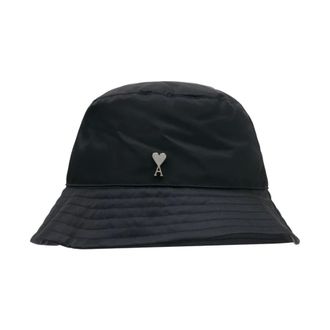 Ami Hats, unisex, Black, Size: 56 CM De Coeur Stud Bucket Hat