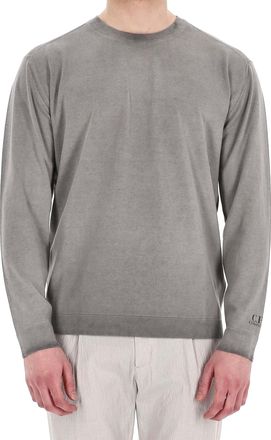 C.P. Company Delav&eacute; Effect Cotton Crepe Crewneck