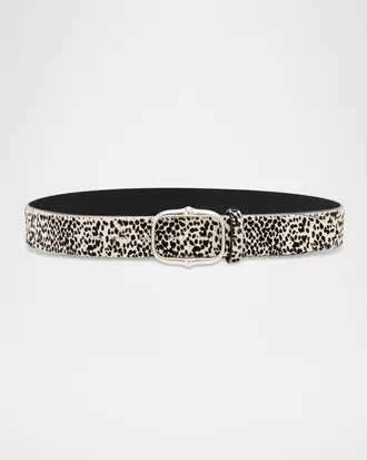 Isabel Marant Holis Pony Hair Leather Belt