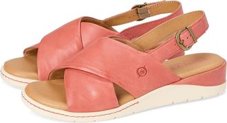 Born Mia Womens Sandals Rust/Cayenne : 10 M (B), Leather